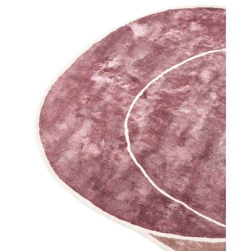 Tapis Kanrach Rose 200 X 200 Cm Soie Artificielle