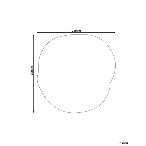 Tapis Kanrach Rose 200 X 200 Cm Soie Artificielle