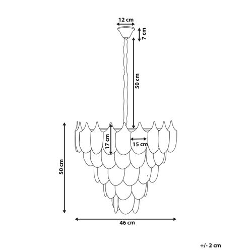Lustre Aguirre Verre Laiton
