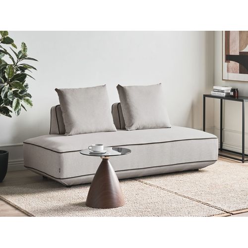 Chaise Longue Seillans Tissu Gris Clair
