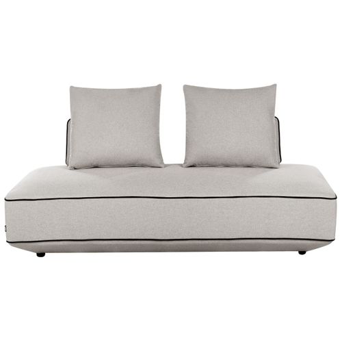 Chaise Longue Seillans Tissu Gris Clair