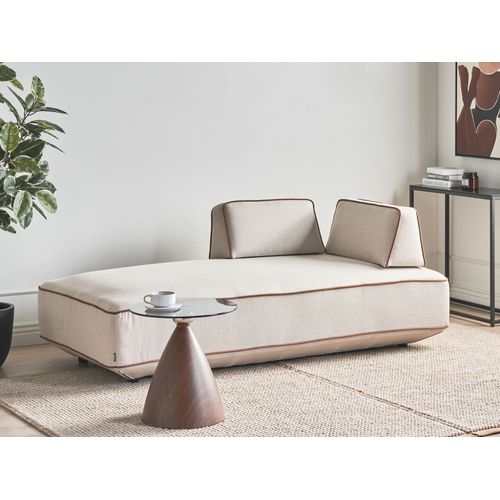 Méridienne Seillans Tissu Beige Clair