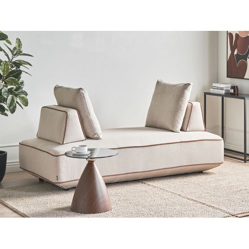 Méridienne Seillans Tissu Beige Clair