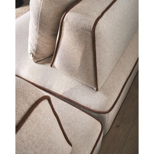 Méridienne Seillans Tissu Beige Clair