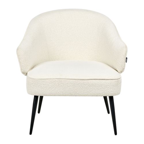 Fauteuil Kayla Bouclé Blanc Cassé