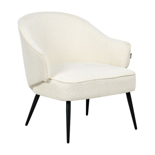 Fauteuil Kayla Bouclé Blanc Cassé