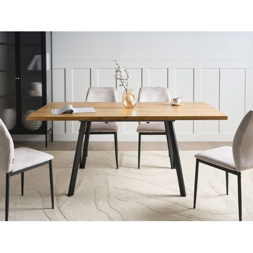 Table De Salle à Manger Extensible Harlow Marron 140/180 Cm 90 Cm