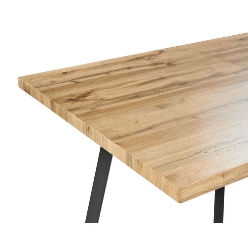 Table De Salle à Manger Extensible Harlow Marron 140/180 Cm 90 Cm