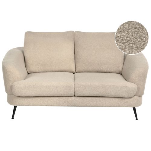 Canapé 2 Places Kjaer Bouclé Beige Clair