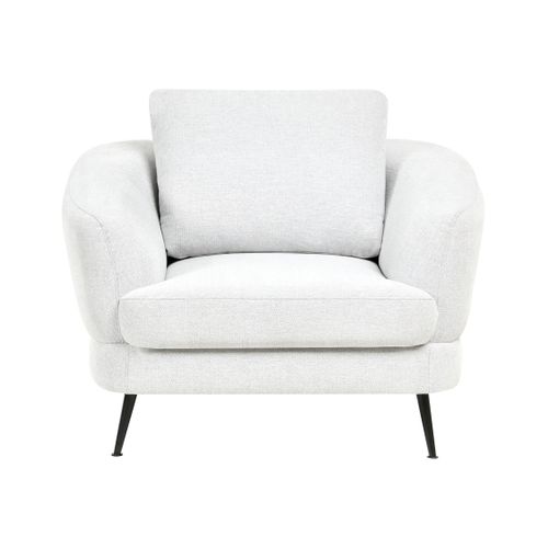 Fauteuil Kjaer Tissu Blanc Cassé