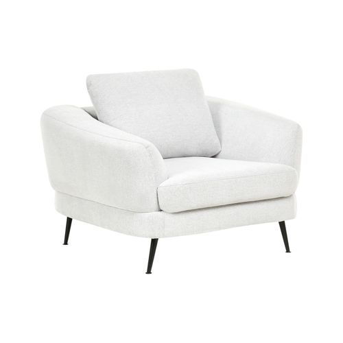 Fauteuil Kjaer Tissu Blanc Cassé