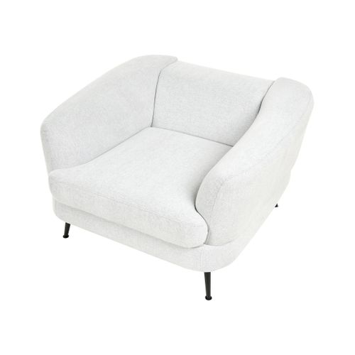 Fauteuil Kjaer Tissu Blanc Cassé