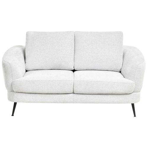 Canapé 2 Places Kjaer Tissu Blanc Cassé