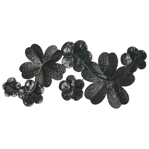 Décoration Murale Fleur Lanthanum Métal 52 Cm Beige