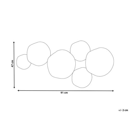 Décoration Murale Neodynium Métal 47 Cm Blanc