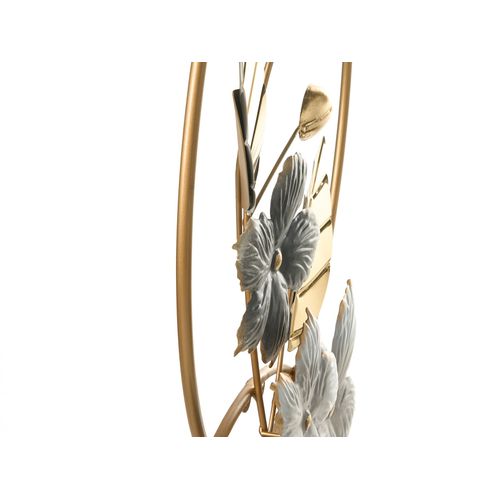 Décoration Murale Feuille Dysprosium Métal 61 Cm Doré