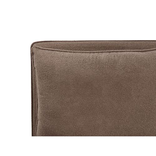 Lit Avec Sommier Bouclé Bajonna 180 X 200 Cm Marron