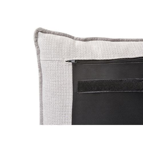 Lit à Eau Tissu Bajonna 180 X 200 Cm Gris Clair