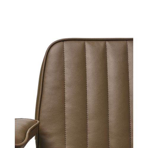 Chaise De Bureau Berne Cuir Pu Marron