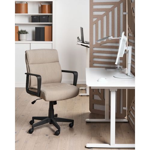 Chaise De Bureau Byron Tissu Beige