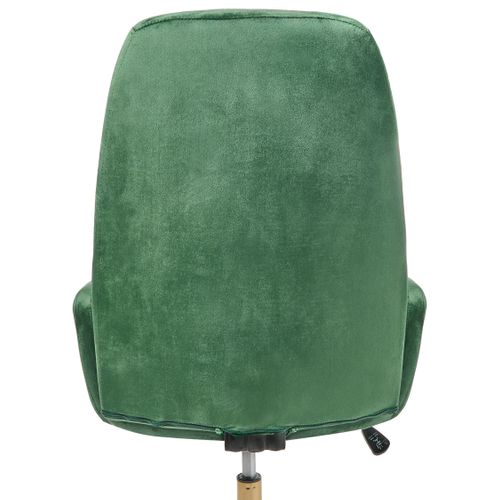 Chaise De Bureau Clare Velours Vert
