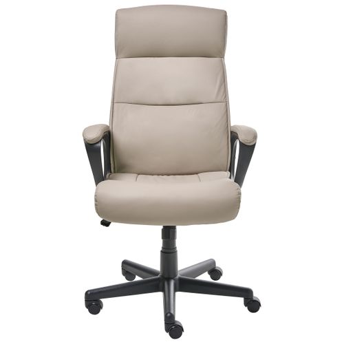 Fauteuil De Bureau Guru Cuir Pu Beige