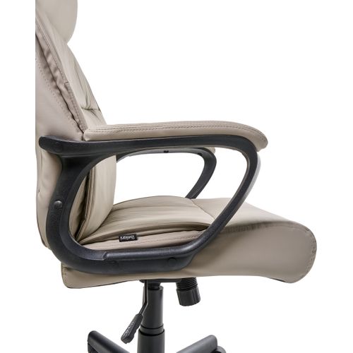 Fauteuil De Bureau Guru Cuir Pu Beige