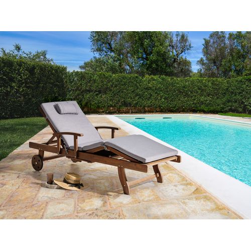 Transat Avec Coussin Amantea Premium Acacia Mélange De Gris