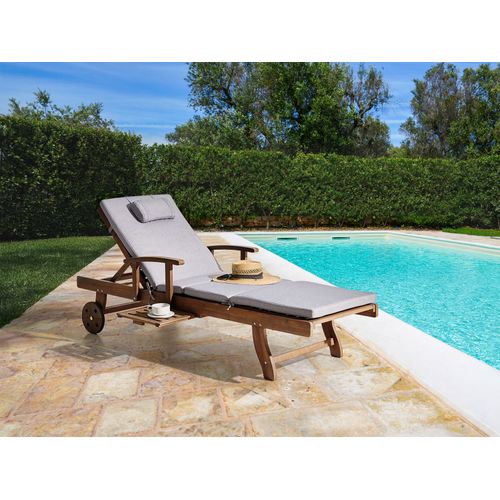 Transat Avec Coussin Amantea Premium Acacia Mélange De Gris