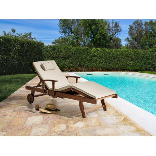 Transat Avec Coussin Amantea Premium Acacia Taupe