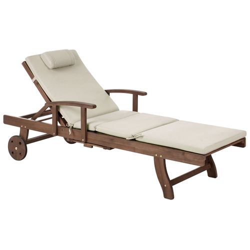 Transat Avec Coussin Amantea Premium Acacia Taupe