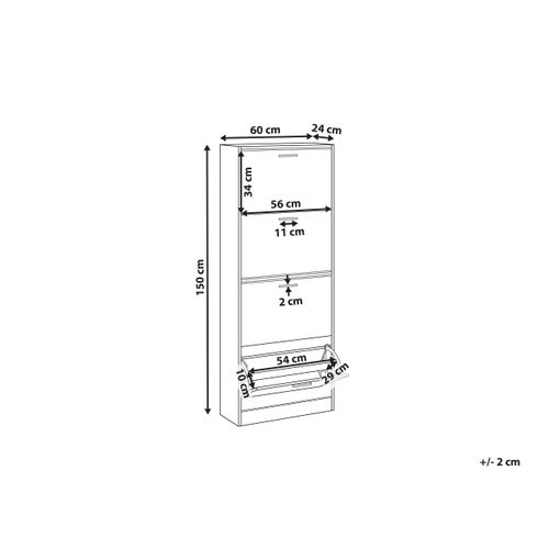 Meuble à Chaussures Bowral Marron Clair
