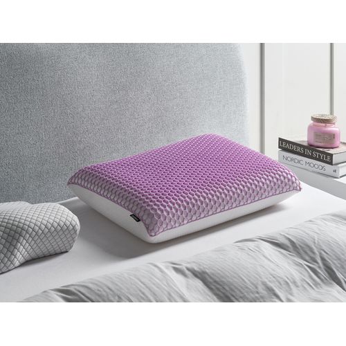 Oreiller Athos Bas Mémoire De Forme 54 X 37 Cm Violet