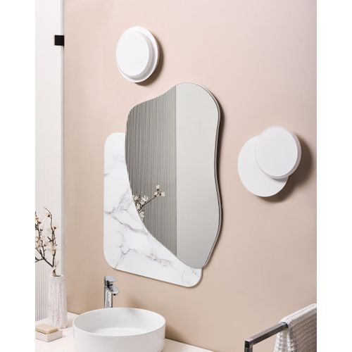 Lot De 2 Lampes Murales Semnon LED Métal Blanc