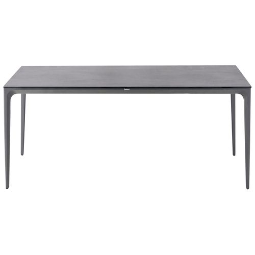 Table De Salle à Manger De Jardin Sovareto 180 Cm 90 Cm Effet Pierre Gris Foncé