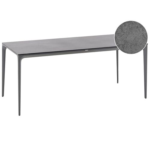 Table De Salle à Manger De Jardin Sovareto 180 Cm 90 Cm Effet Pierre Gris Foncé