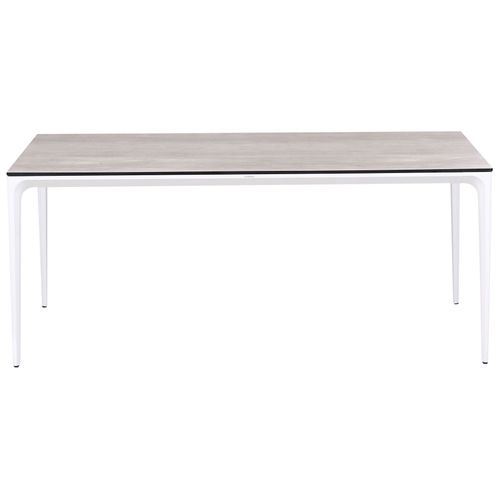 Table De Salle à Manger De Jardin Sovareto 180 Cm 90 Cm Imitation Bois Gris Clair