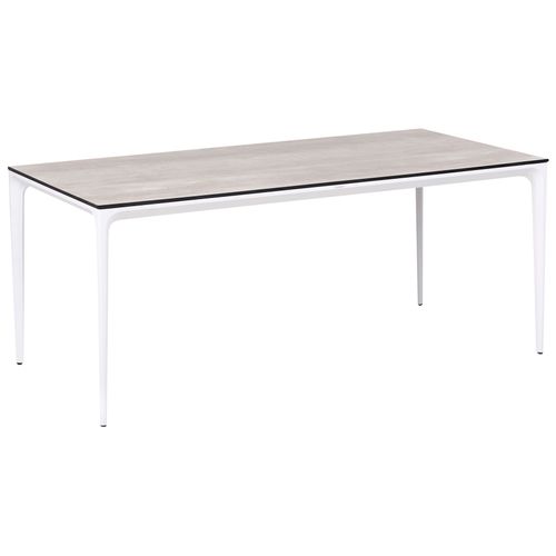 Table De Salle à Manger De Jardin Sovareto 180 Cm 90 Cm Imitation Bois Gris Clair