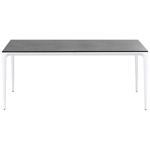 Table De Salle à Manger De Jardin Sovareto 180 Cm 90 Cm Effet Pierre Gris Foncé