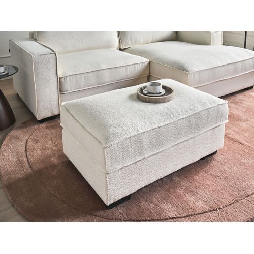Ottoman Kolding Bouclé Beige Clair