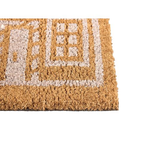 Paillasson Muhikap Naturel 60 X 90 Cm Motif De Noël Fibre De Coco