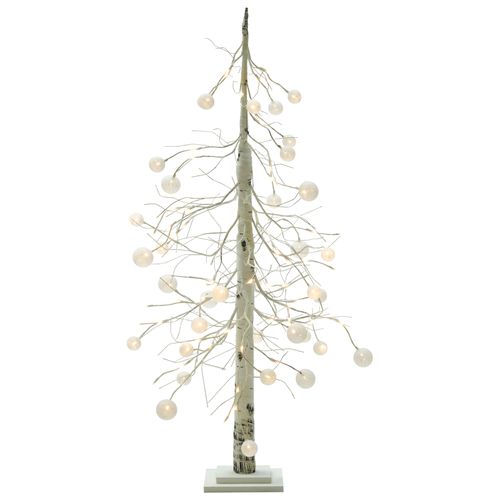 Décoration Extérieure LED Holar Arbre De Noël 122 Cm Blanc