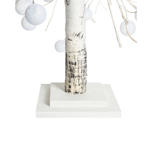Décoration Extérieure LED Holar Arbre De Noël 122 Cm Blanc