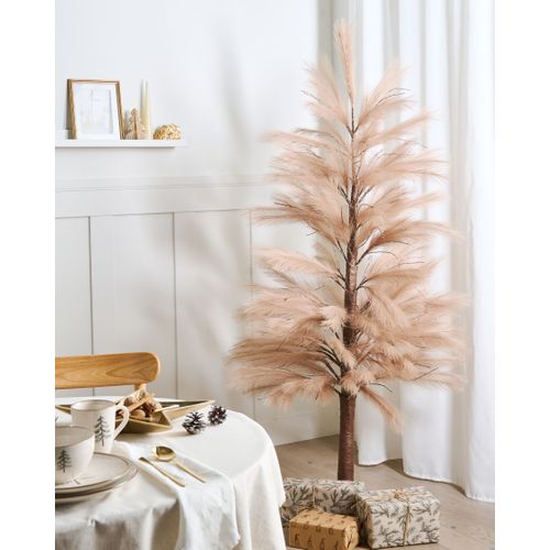 Décoration Extérieure LED Hauganes Arbre De Noël 190 Cm Beige