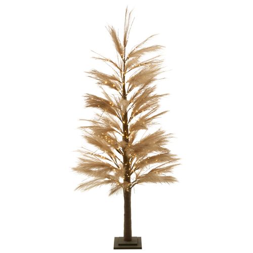 Décoration Extérieure LED Hauganes Arbre De Noël 190 Cm Beige