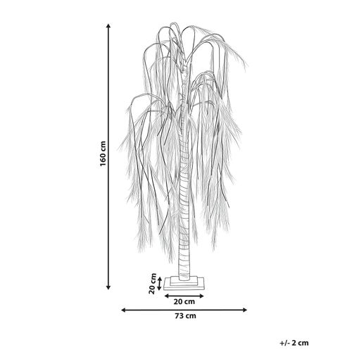 Décoration Extérieure LED Kopasker Arbre 160 Cm Beige