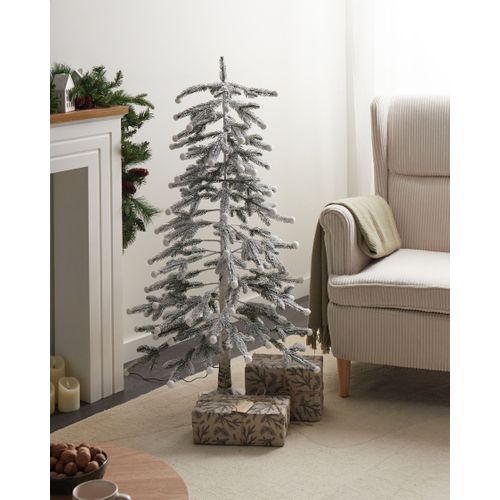 Décoration Extérieure LED Hasslan Arbre De Noël 125 Cm Blanc
