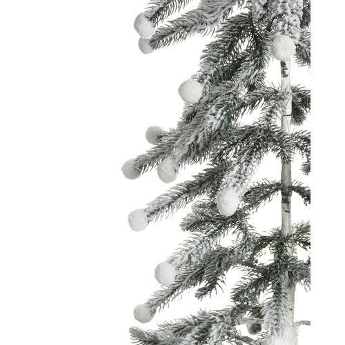 Décoration Extérieure LED Hasslan Arbre De Noël 125 Cm Blanc