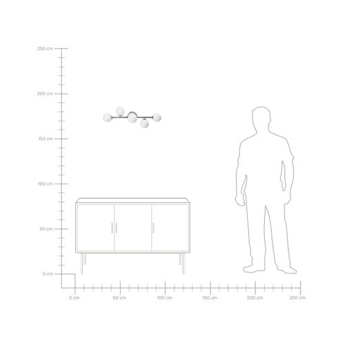 Lampe Murale Minotos Métal Argenté