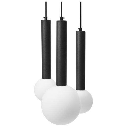 Lampe Suspension Boues Métal Noir